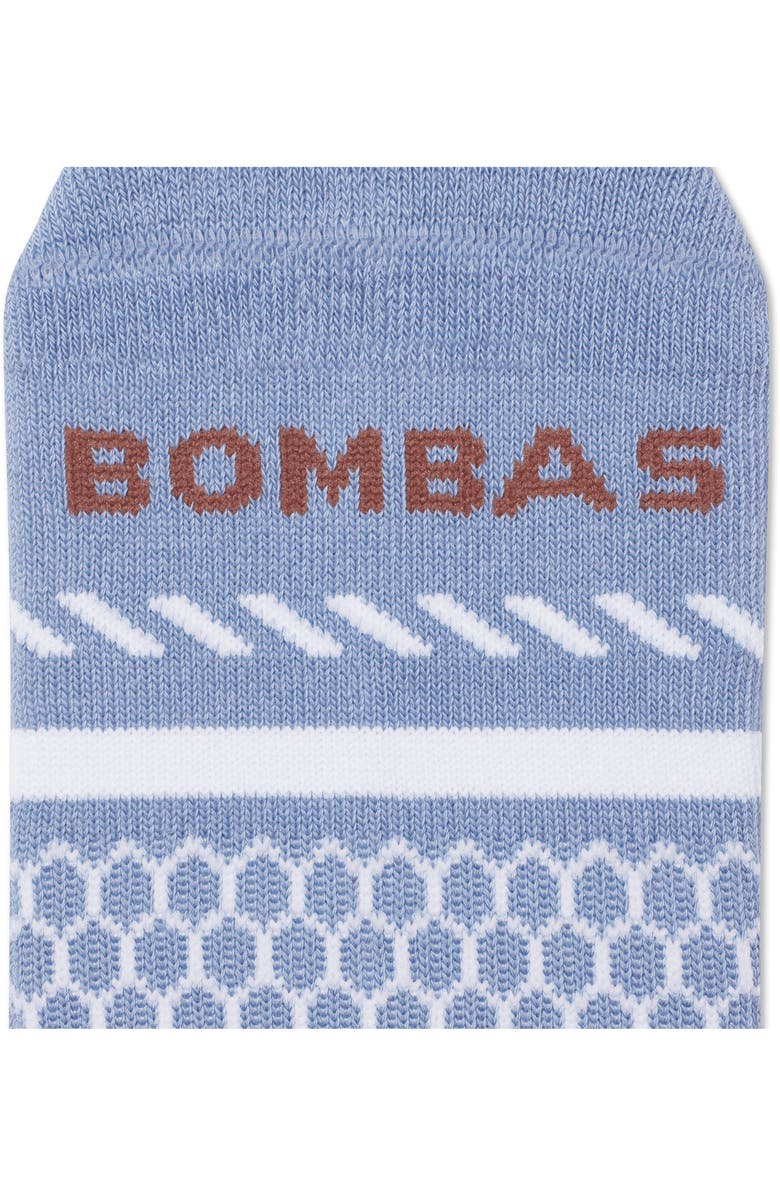 Bombas Check Fair Isle Cotton Blend Crew Socks, Alternate, color,