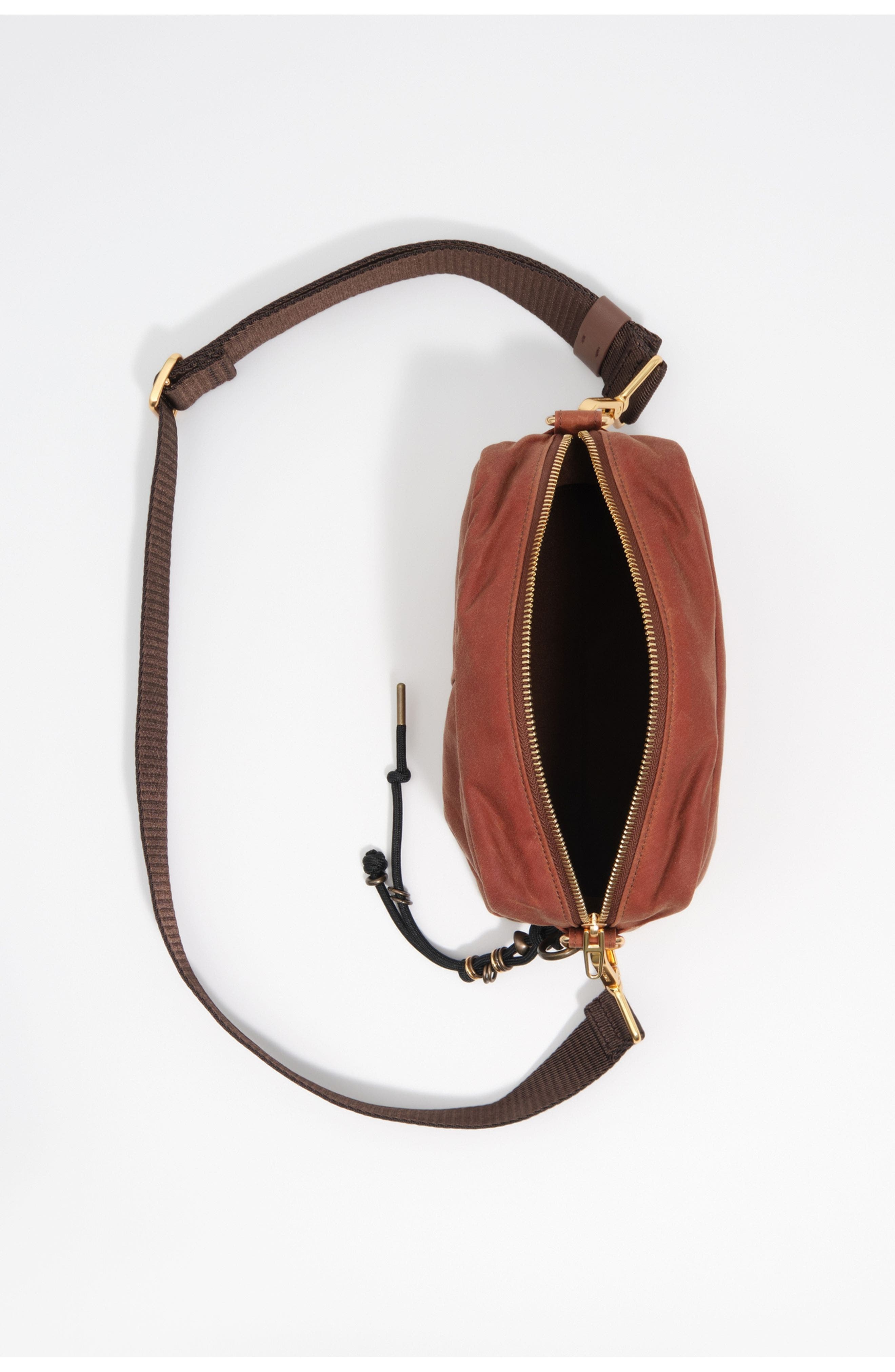Medium Coated Crossbody Bag, Alternate, color, RUST