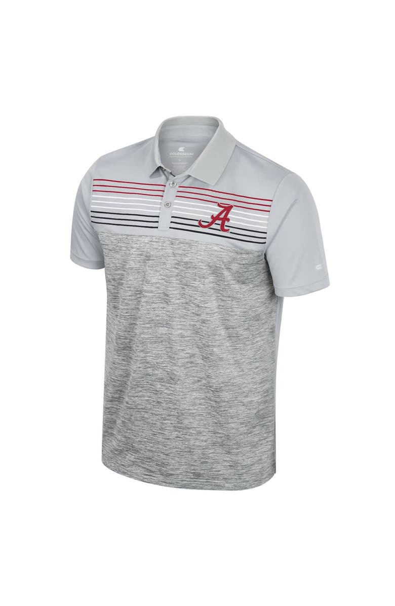 COLOSSEUM Men's Colosseum Gray Alabama Crimson Tide Cybernetic Polo, Alternate, color,