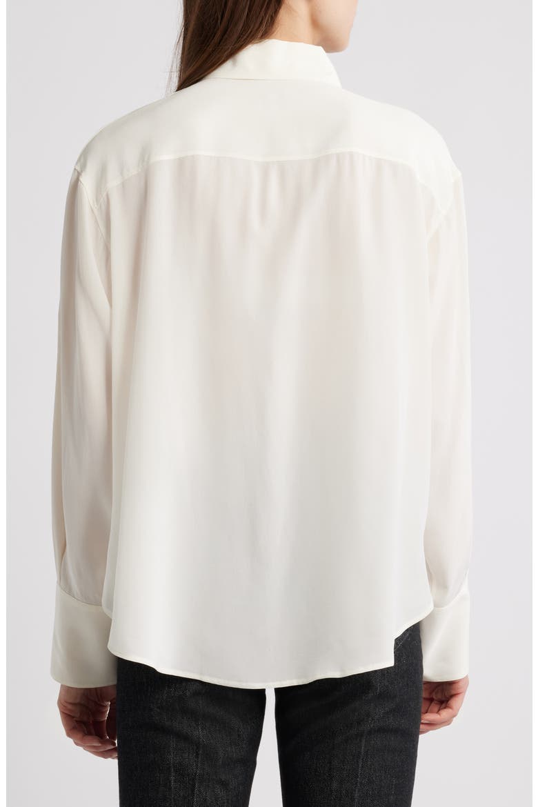 Binaliati Friday Silk Shirt, Alternate, color, OPEN WHT
