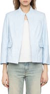 Zadig & Voltaire Veryn Cuir Crinkled Leather Jacket