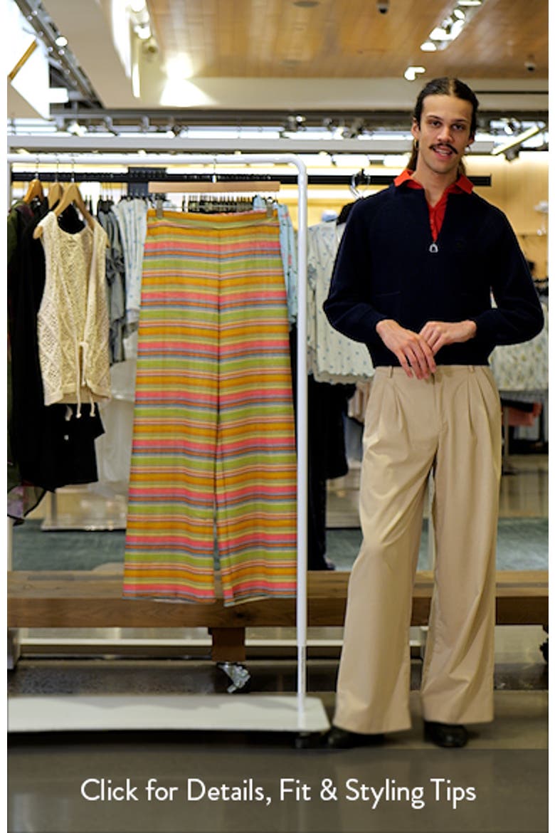 Meg Stripe High Waist Cover-Up Pants video
