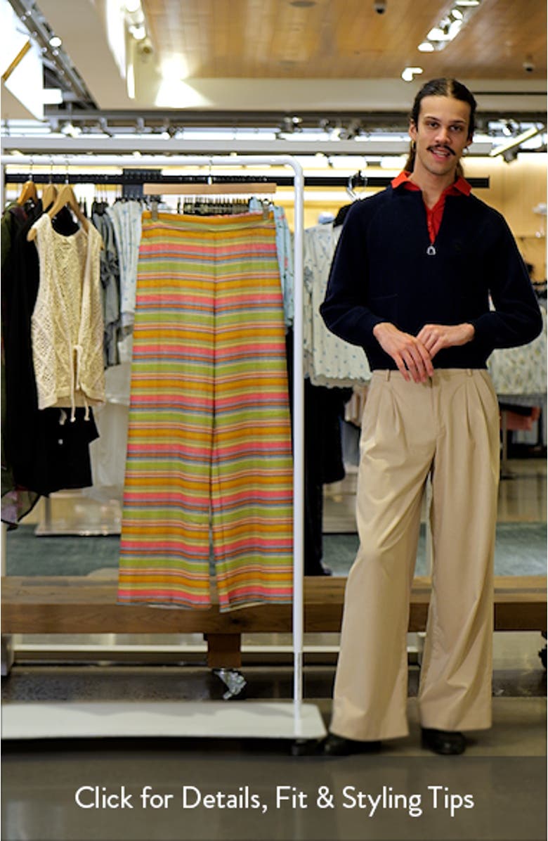 Meg Stripe High Waist Cover-Up Pants, sales video thumbnail