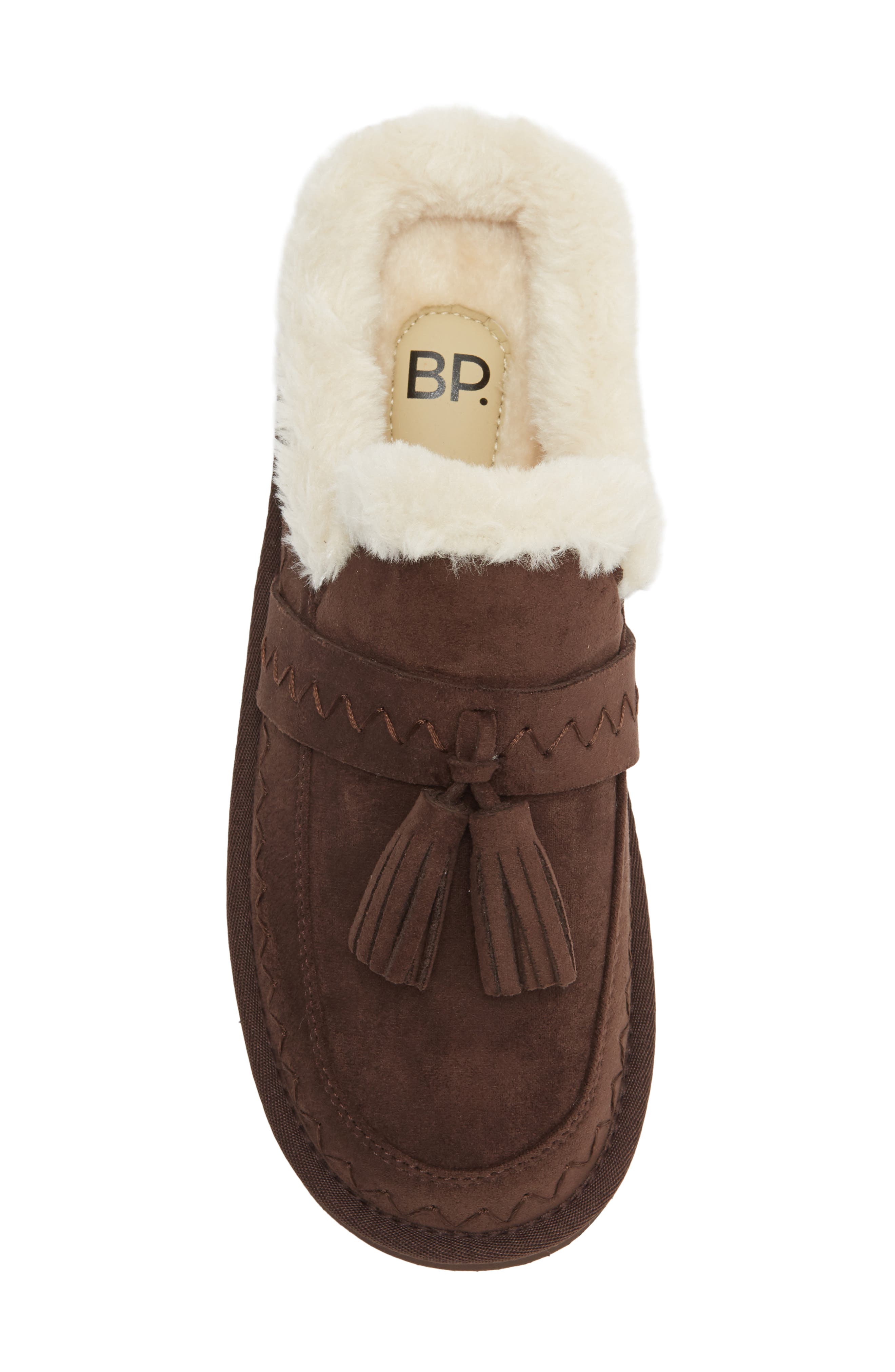 Flory Faux Shearling Clog, Alternate, color, COFFEE BEAN