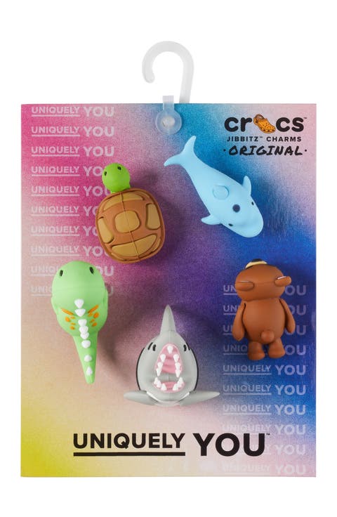 Assorted 5-Pack 3D Animal Poses Jibbitz Shoe Charms