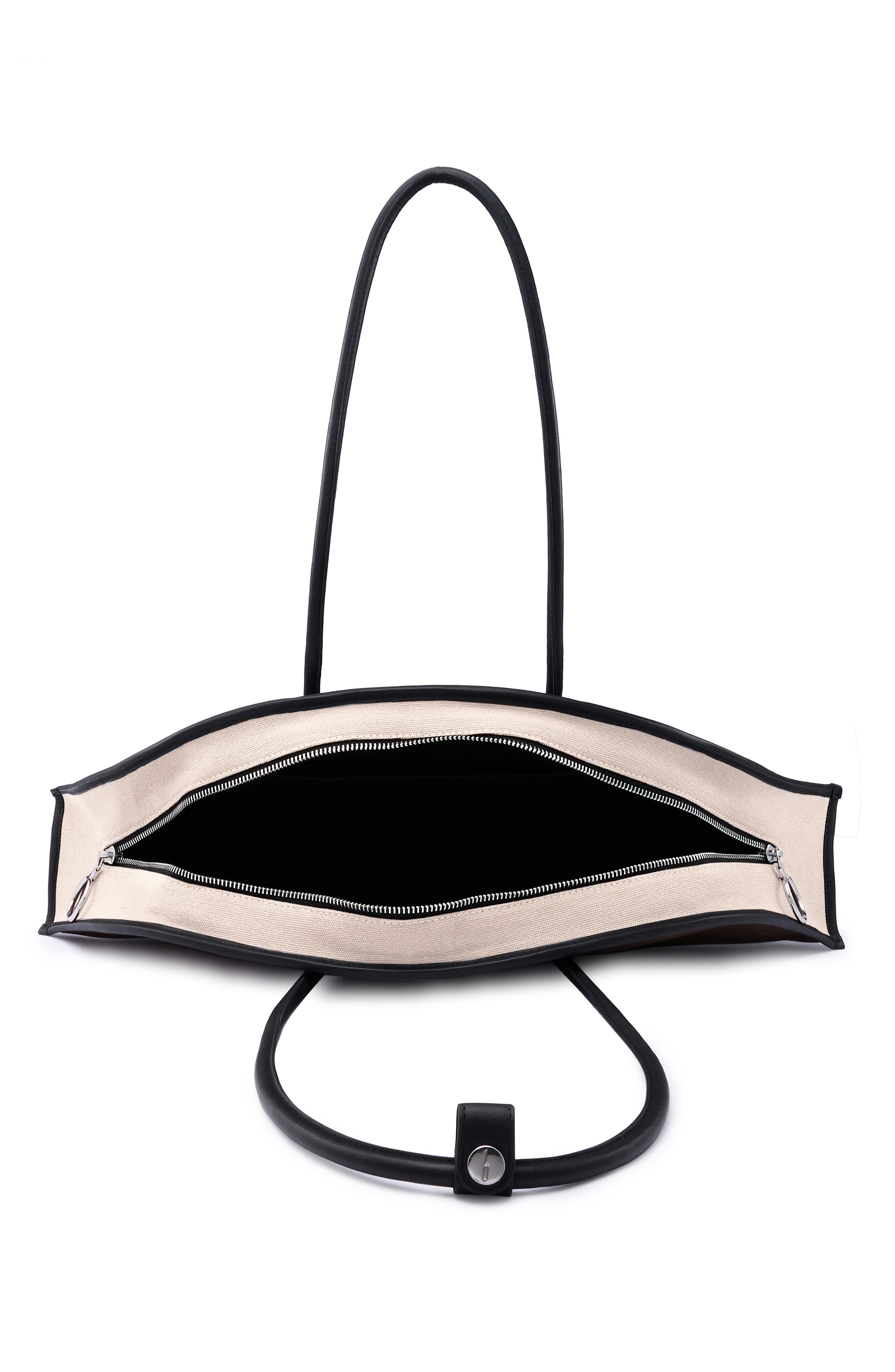 Laverne Canvas Bowler Bag, Alternate, color, SAND/ BLACK