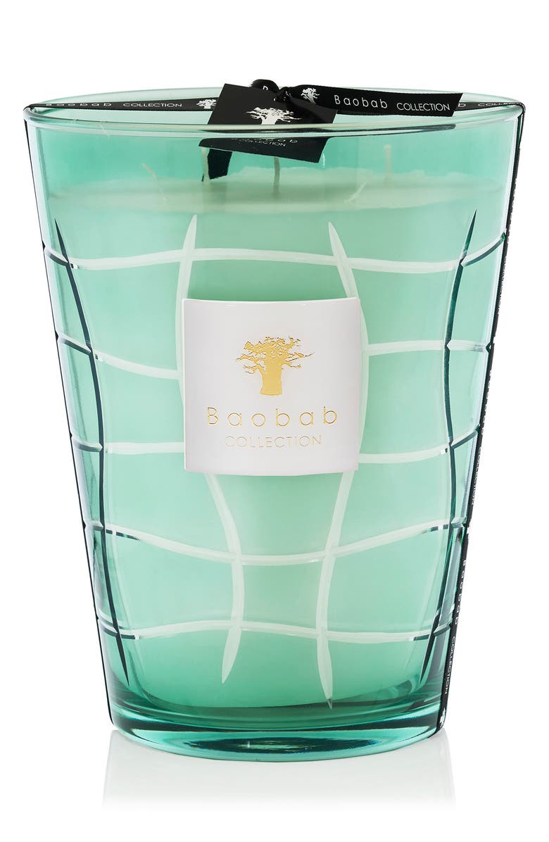 Baobab Collection Waves Glass Candle, Main, color, 