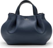 LA PORTEGNA Isabela Shoulder Bag Sculpted From Full Grain Leather