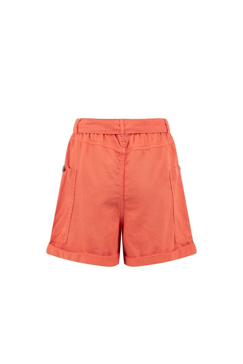 Cynthia Twill Shorts, Alternate, color, Jaffa