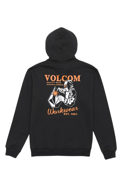 Volcom Welder Zip Hoodie In Black