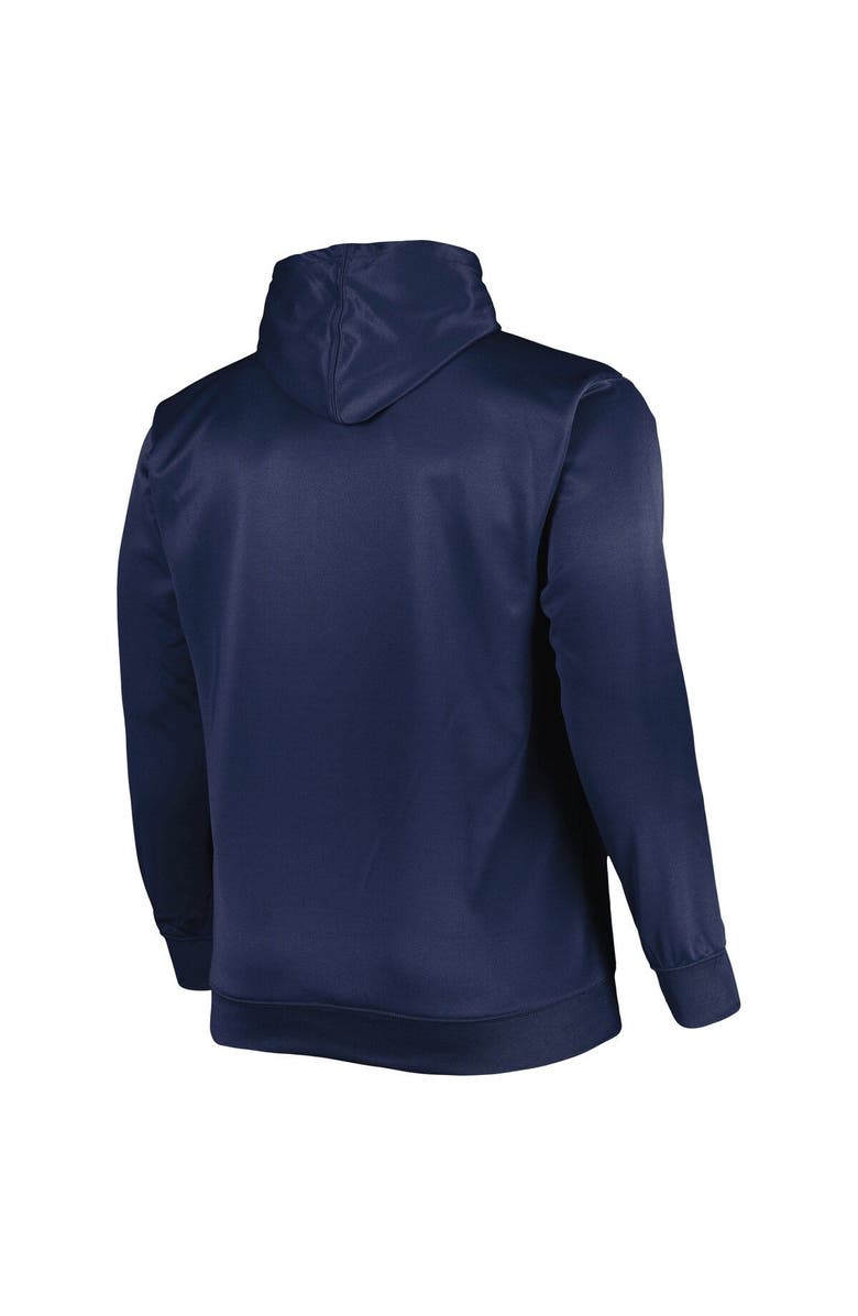 PROFILE Men's Navy New York Yankees Fade Sublimated Fleece Pullover Hoodie, Alternate, color,