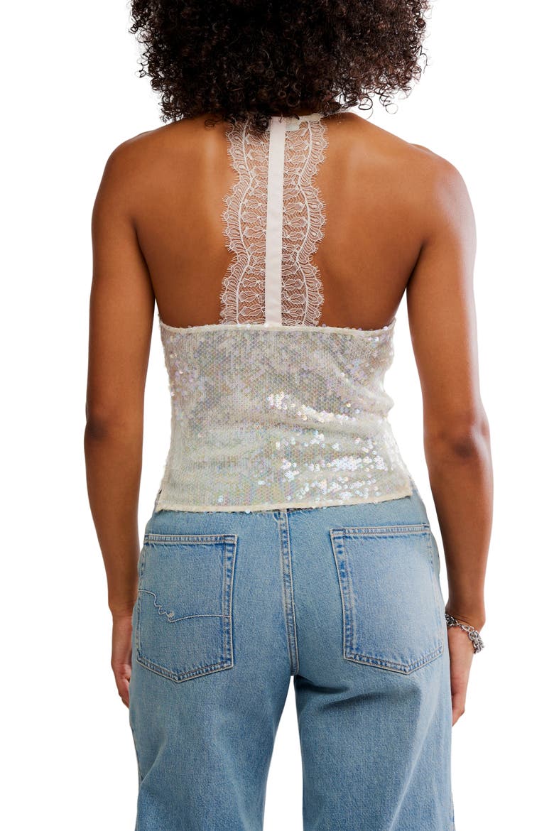 Take Me Away Sequin & Lace Tank, Alternate, color, ICICLE COMBO