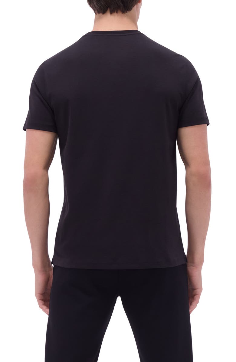 Bugatchi Hank Solid Pima Cotton T-Shirt, Alternate, color, Black