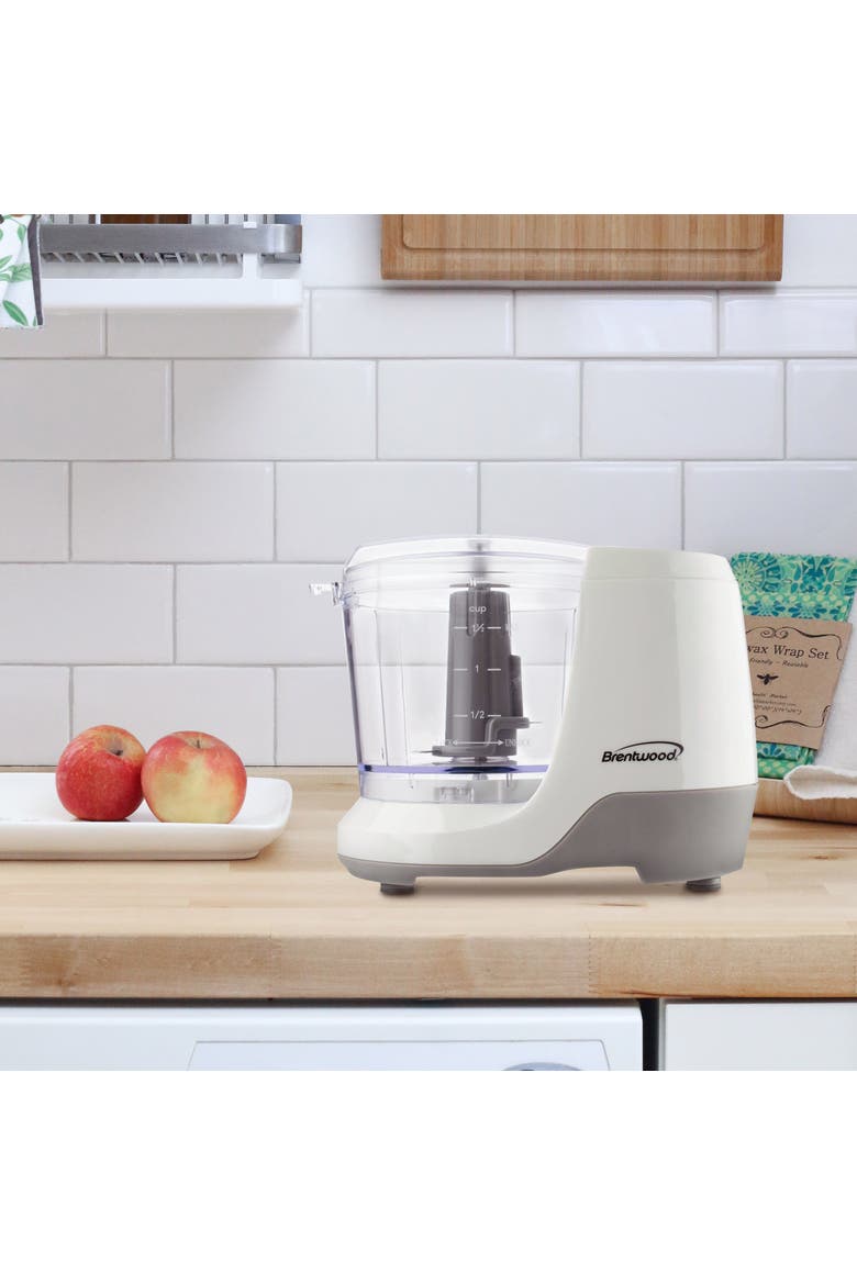 1.5 Cup Mini Food Chopper in White, Alternate, color, White
