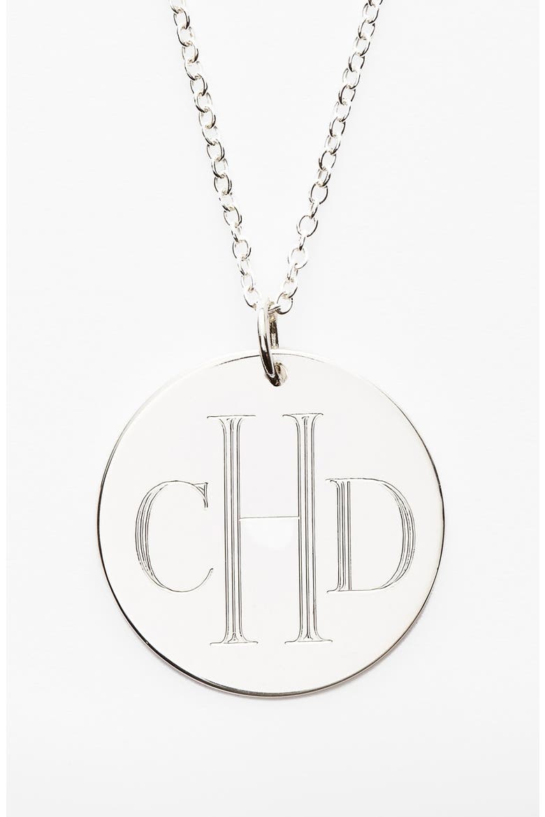 Personalized Reversible Pendant Necklace, Alternate, color, SILVER