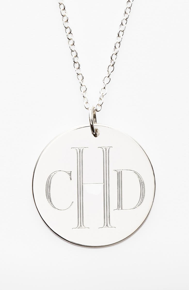 Jane Basch Designs Personalized Reversible Pendant Necklace, Alternate, color, 