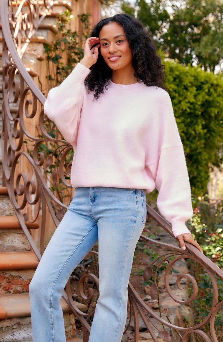 Karen Kane Dolman Sleeve Sweater, Alternate, color, Pink