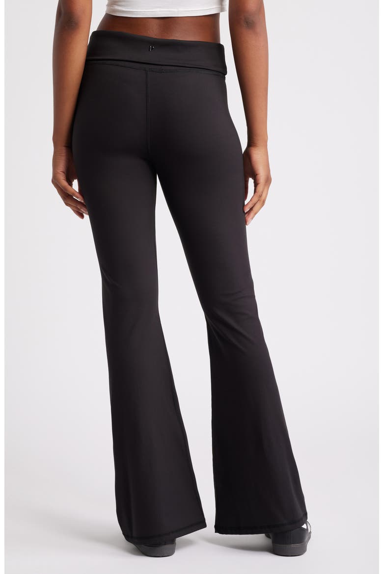 Foldover Flare Leggings, Alternate, color, METEORITE