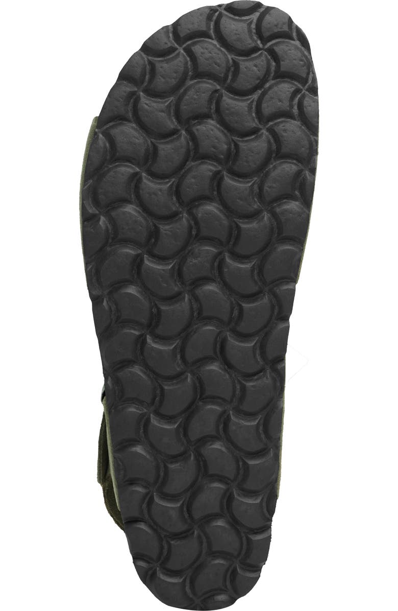 Celtic & Co. Low Wedge Dbl Buckle Sandal, Alternate, color, Olive