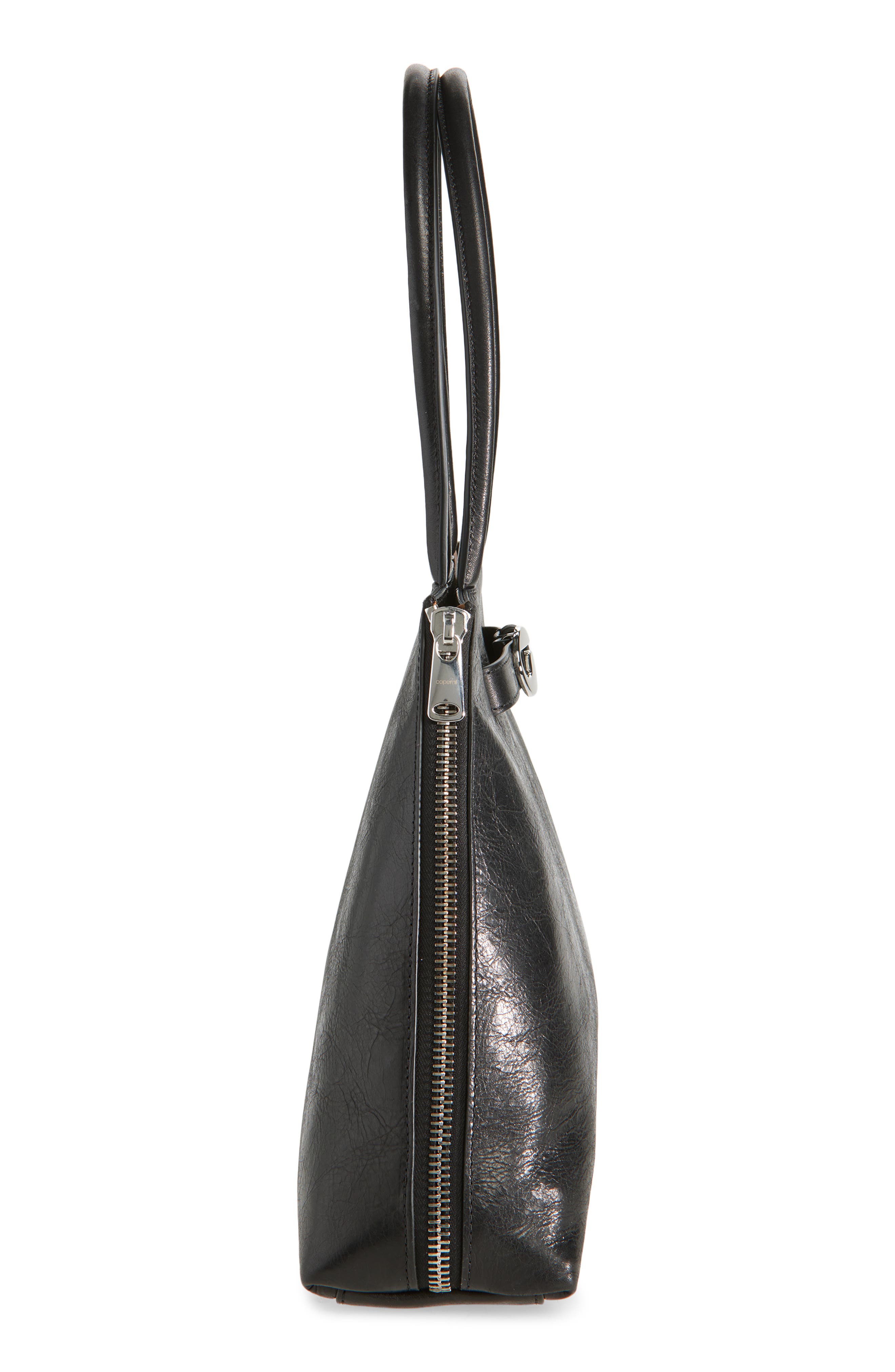 Coperni Data Leather Tote, Alternate, color, Blk Black