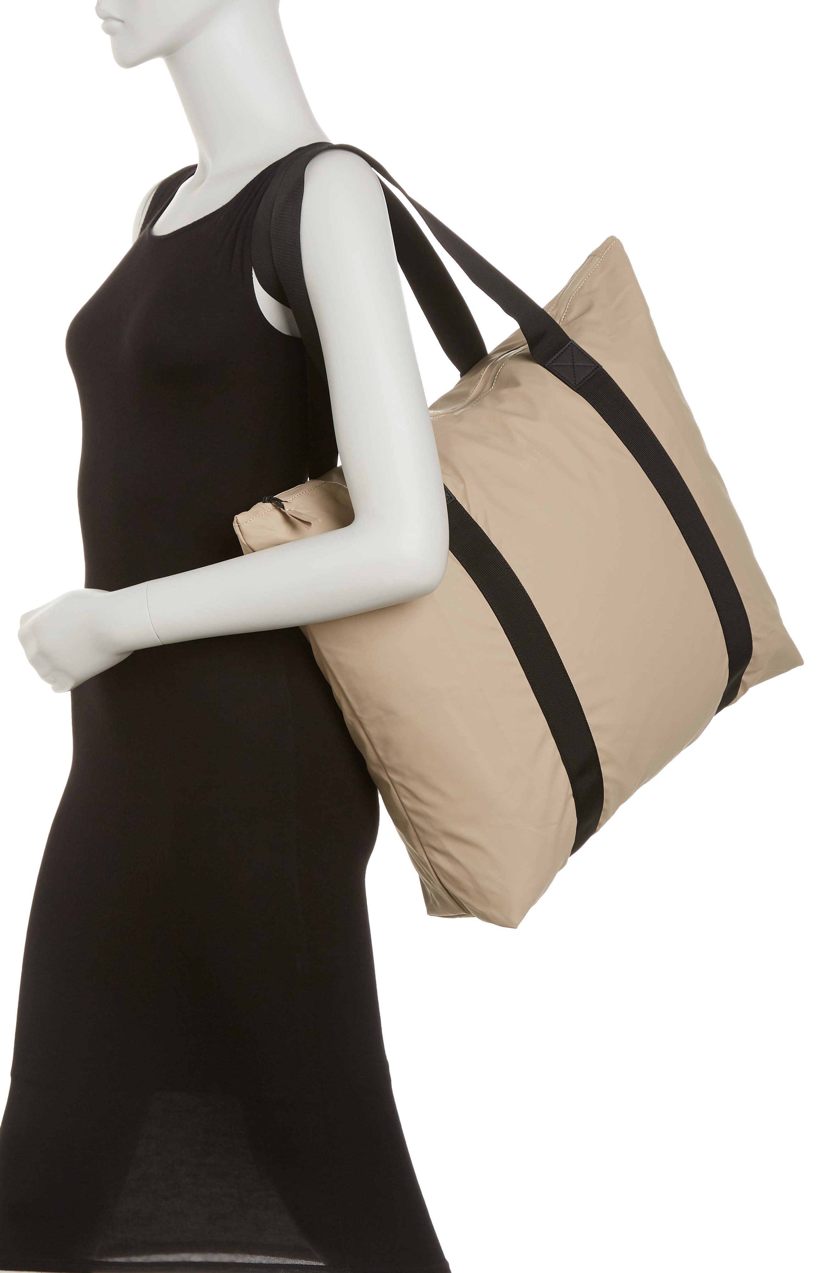 Waterproof Tote Bag, Alternate, color, BEIGE