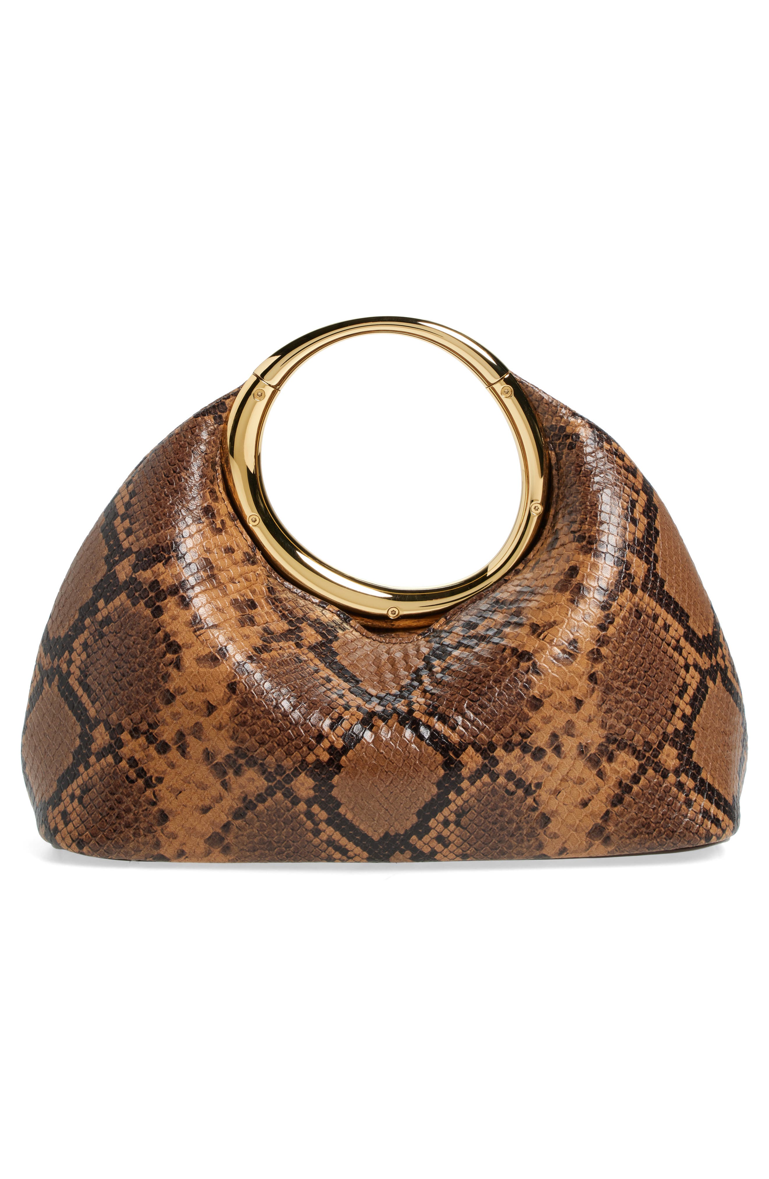 Jacquemus Le Petite Calino Leather Top Handle Bag, Alternate, color, Light Brown