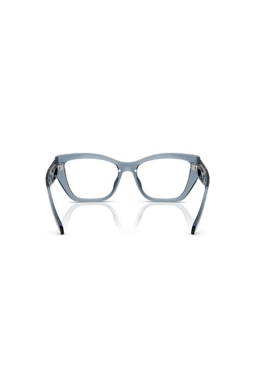 Michael Kors 54mm Square Optical Glasses In Blue