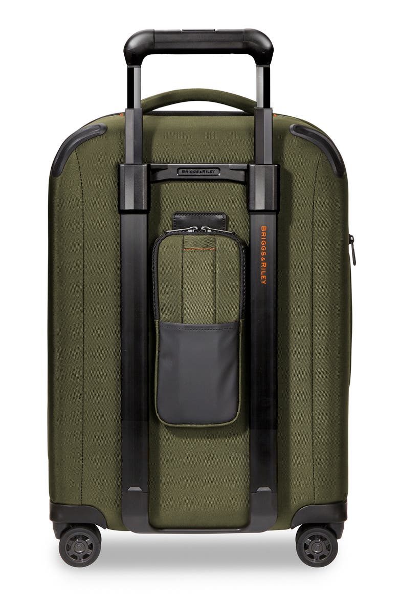 ZDX 22-Inch Expandable Spinner Suitcase, Alternate, color, HUNTER GREEN