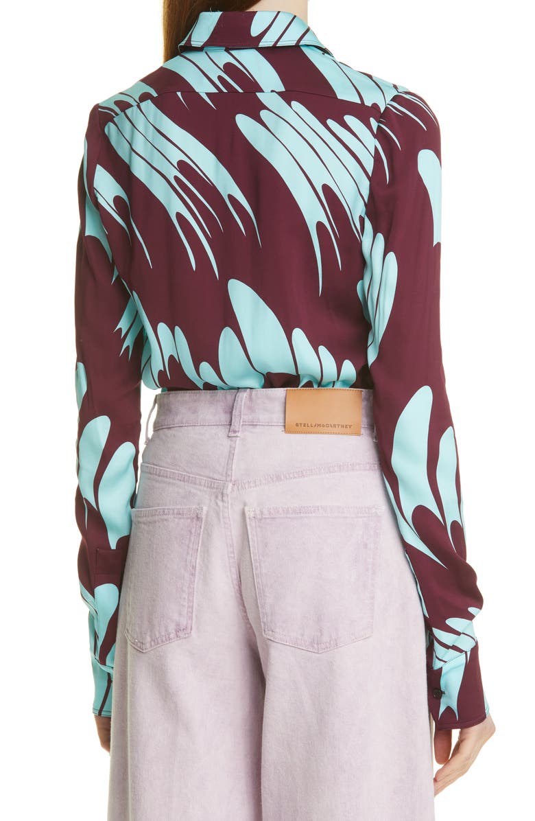 Stella McCartney Daria Print Button-Up Shirt, Alternate, color,