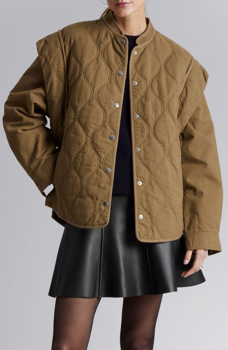 & Other Stories Heloise Quilted Jacket, Main, color, 