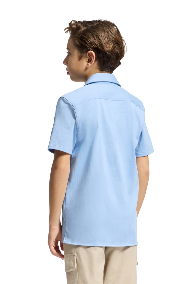 Kids' Bryan Camp Shirt, Alternate, color, SERENITY