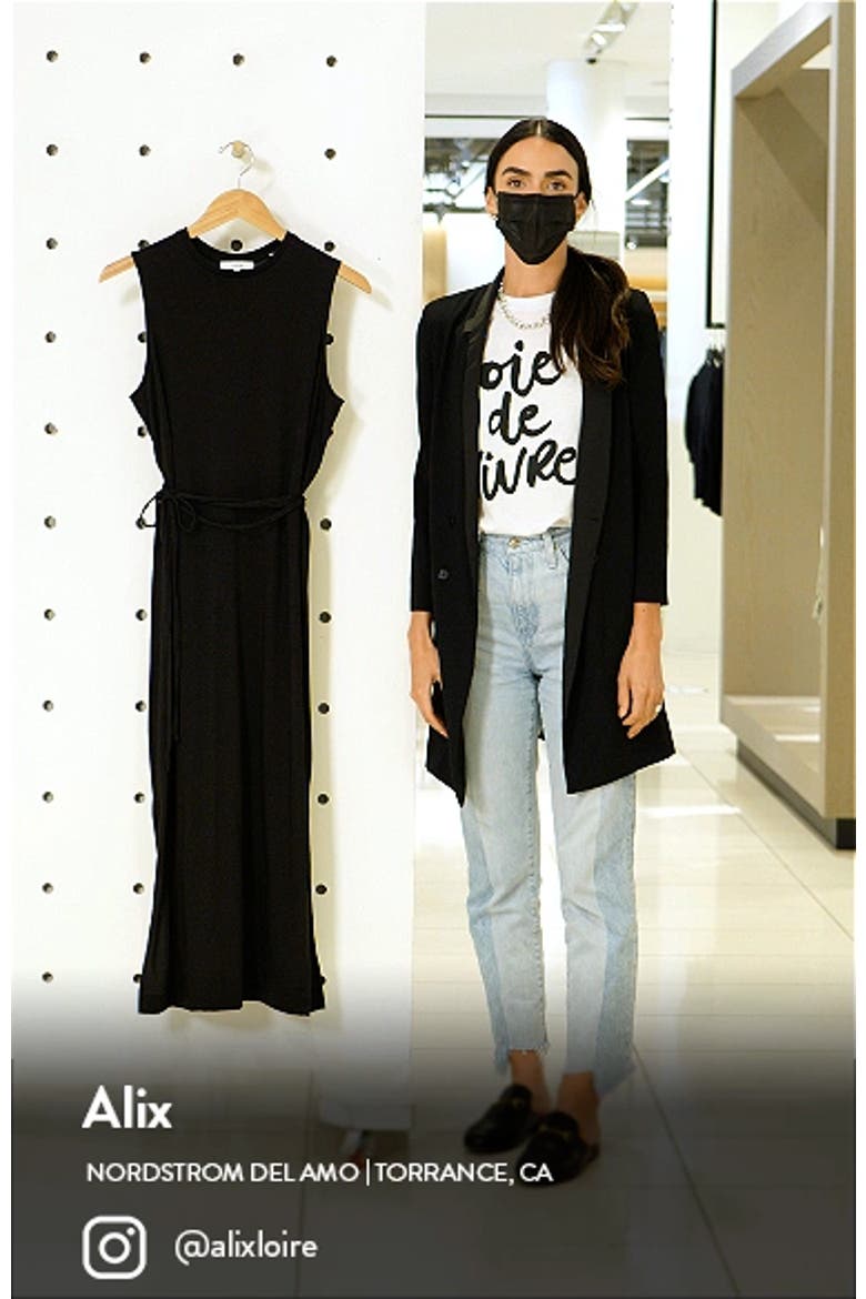 Sleeveless Pima Cotton Maxi Dress video