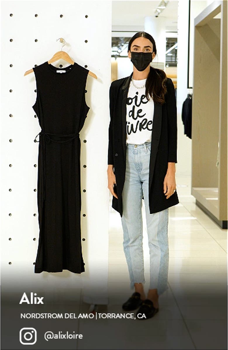 Sleeveless Pima Cotton Maxi Dress, sales video thumbnail