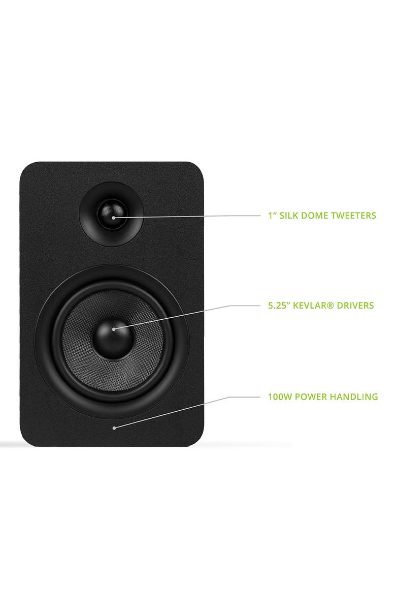 Kanto YUP6 Passive Bookshelf Speakers - Pair, Alternate, color, Black