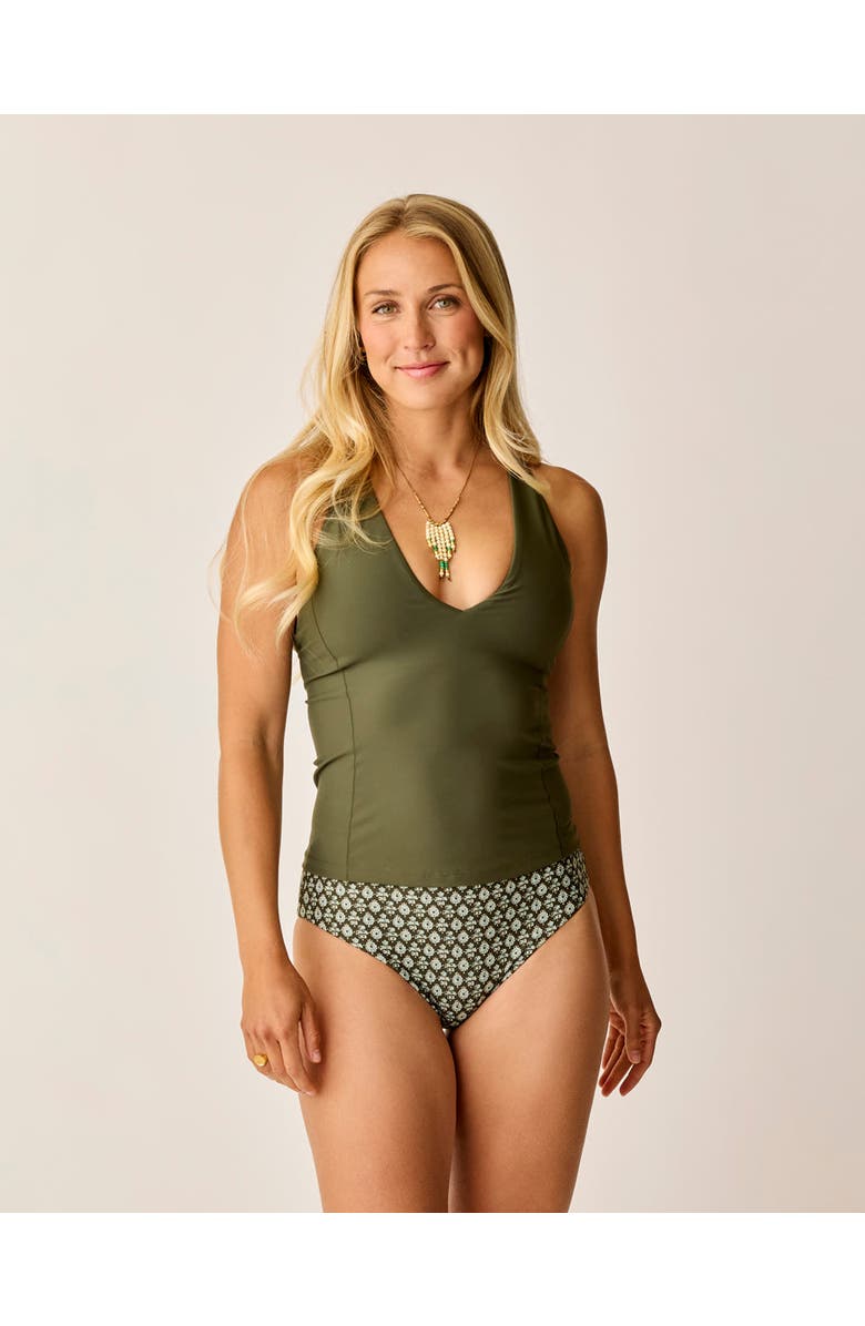 Carve Designs Serenity Compression Tankini, Main, color, Dark Fir