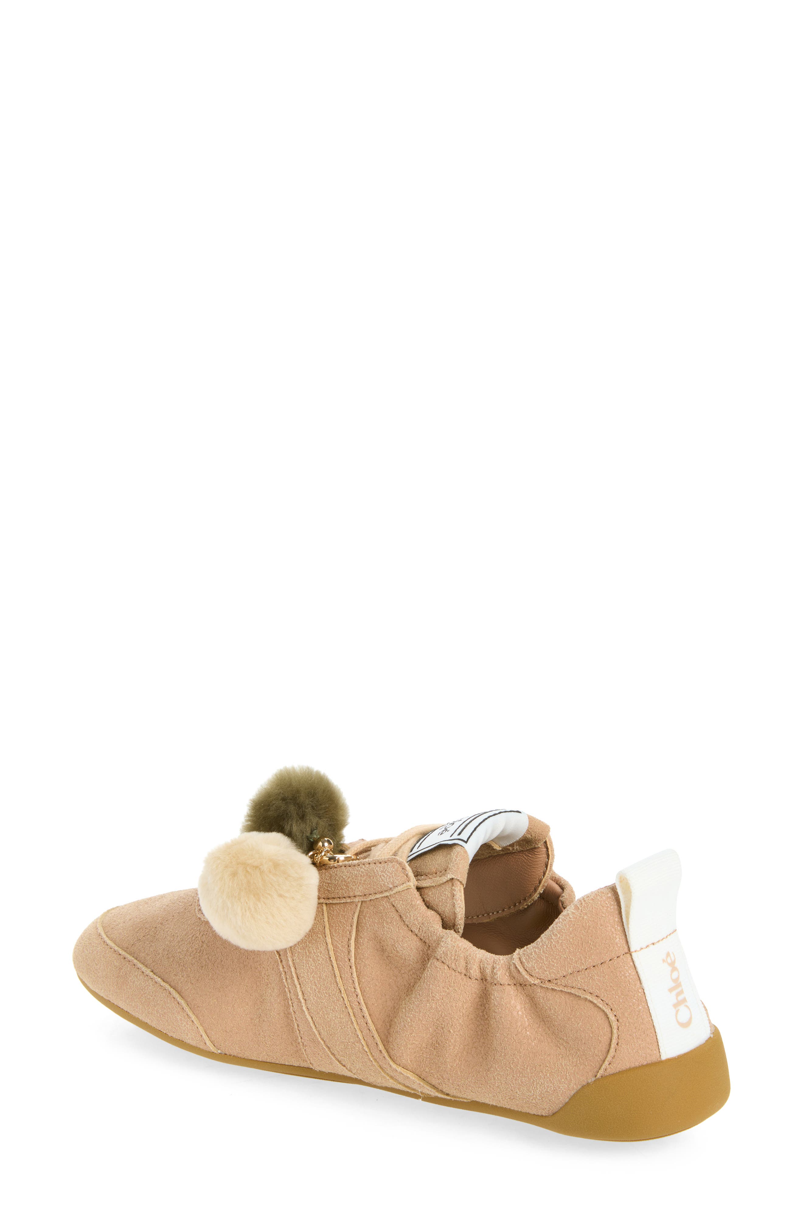Kick Sneaker with Genuine Shearling Charms, Alternate, color, LATTE BROWN