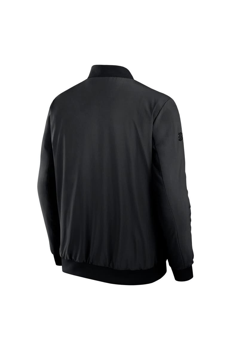 Men's Fanatics Black Pittsburgh Penguins Authentic Pro Road Lightweight Full-Zip Bomber Jacket, Alternate, color, Black