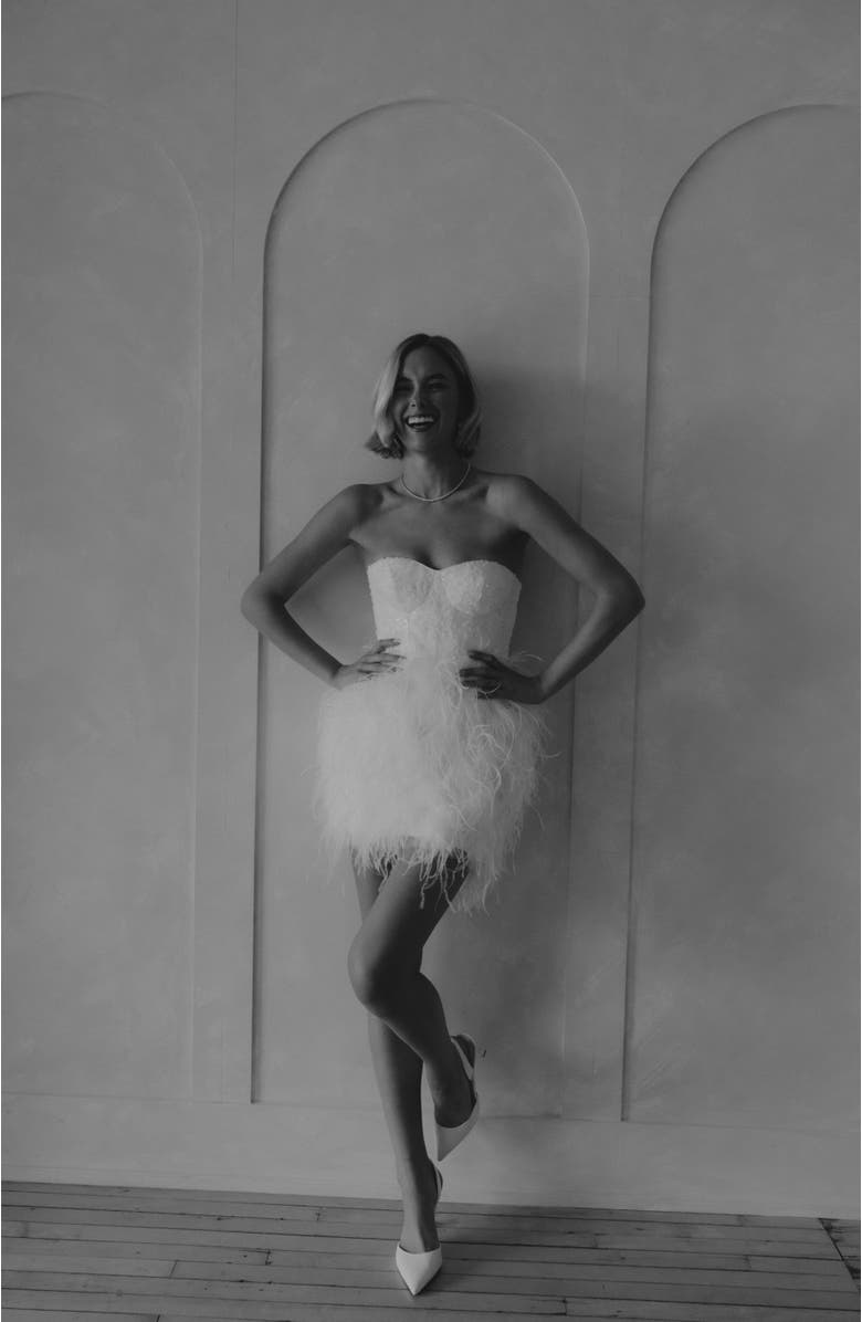 Untamed Petals Broadway Mini Dress, Alternate, color, Ivory