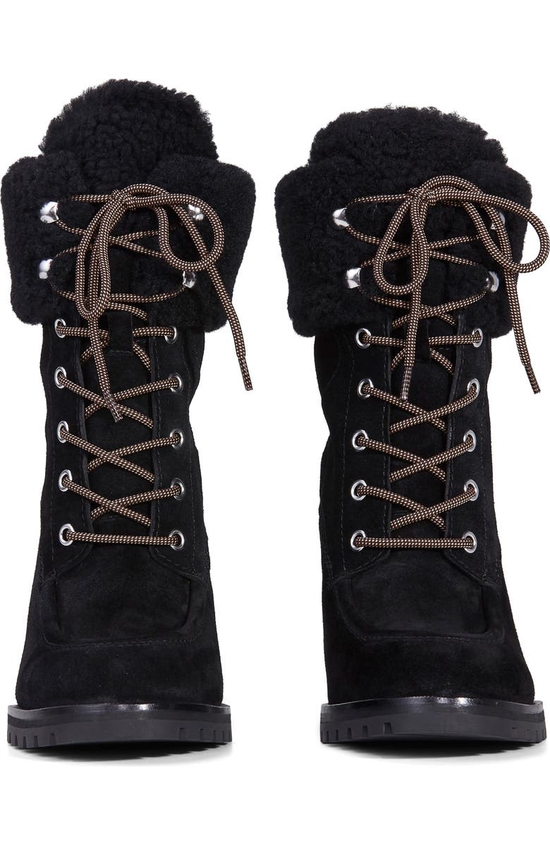 PAIGE Nina Genuine Shearling Bootie, Alternate, color,