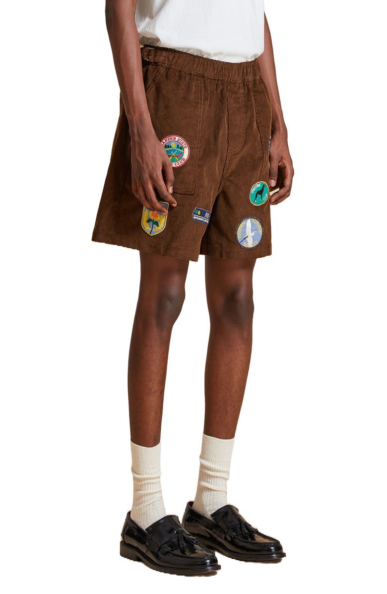 FOUND Multipatch Cotton Corduroy Shorts, Alternate, color, 