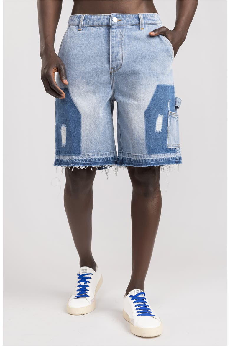Denim Jeans Bermuda Shorts, Alternate, color, Light Blue