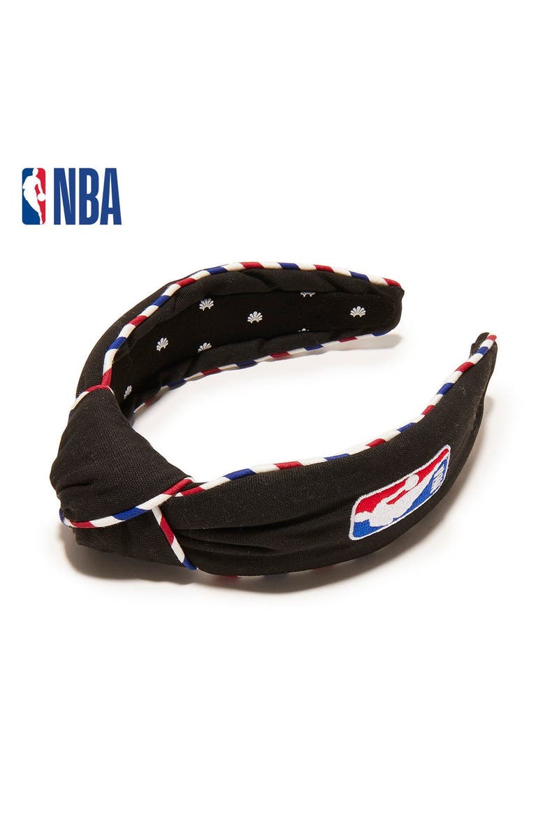 Lele Sadoughi NBA Embroidered Headband, Main, color, 