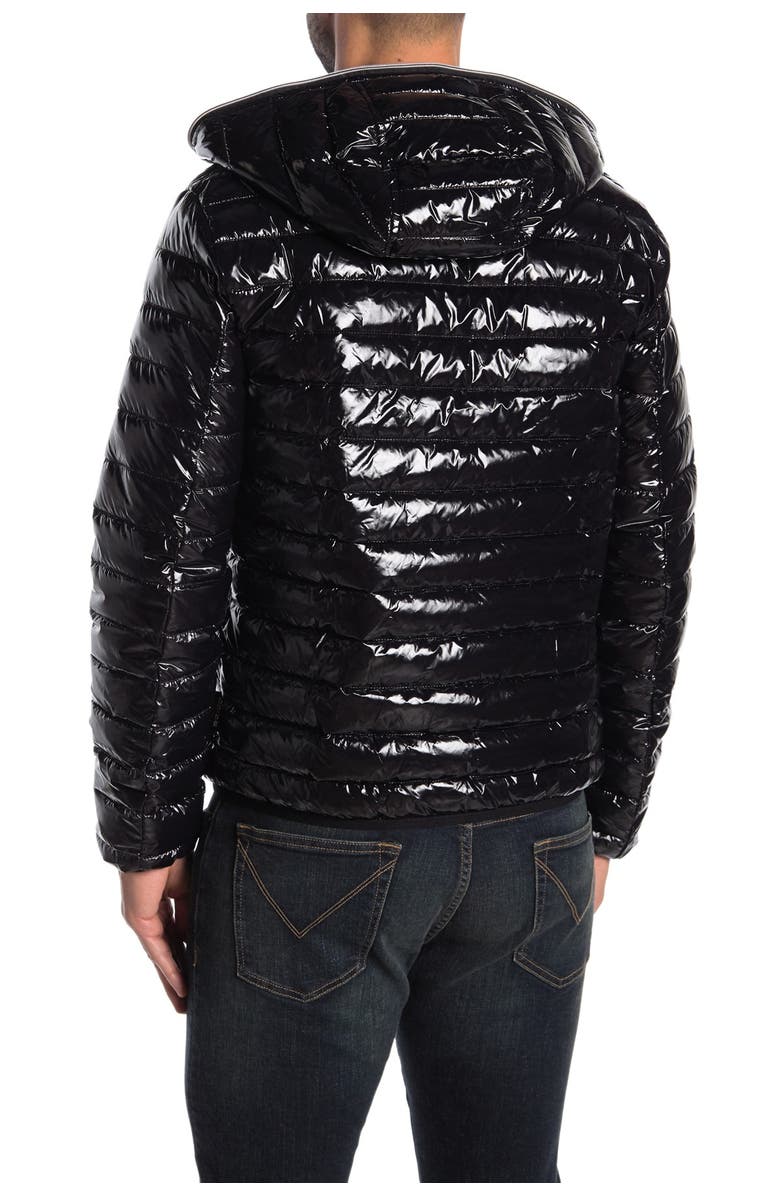 Noize Lightweight Hooded Puffer Jacket, Alternate, color, Black