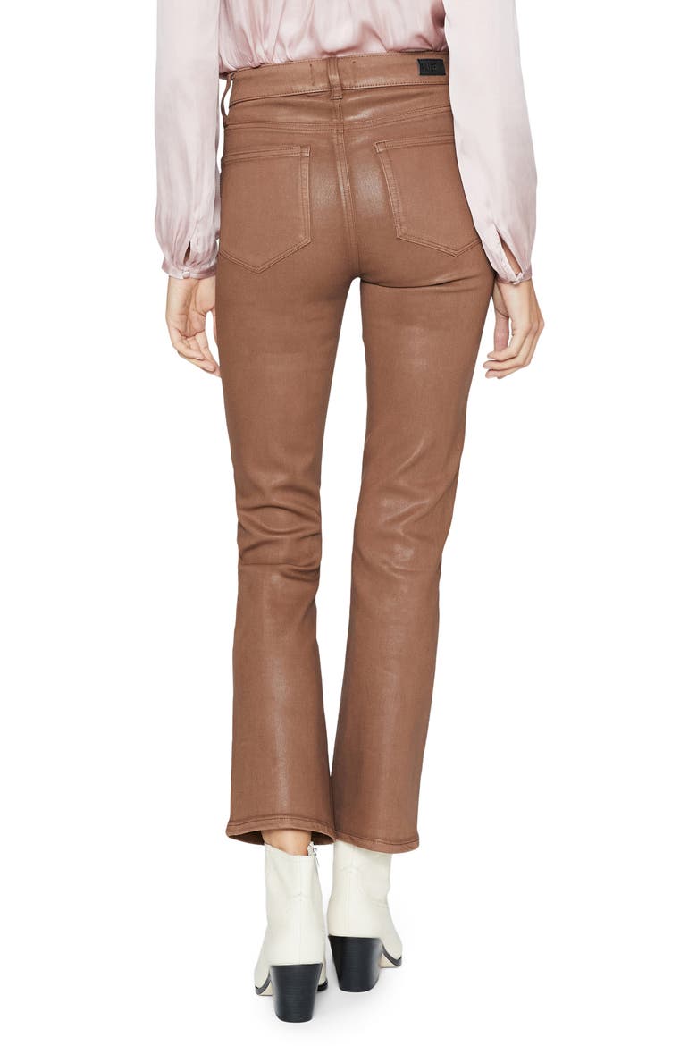 Claudine Coated High Waist Ankle Flare Jeans, Alternate, color, COGNCLUXCT