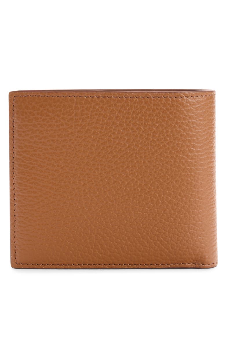 Calfskin Leather Bifold Wallet, Alternate, color, HAZEL