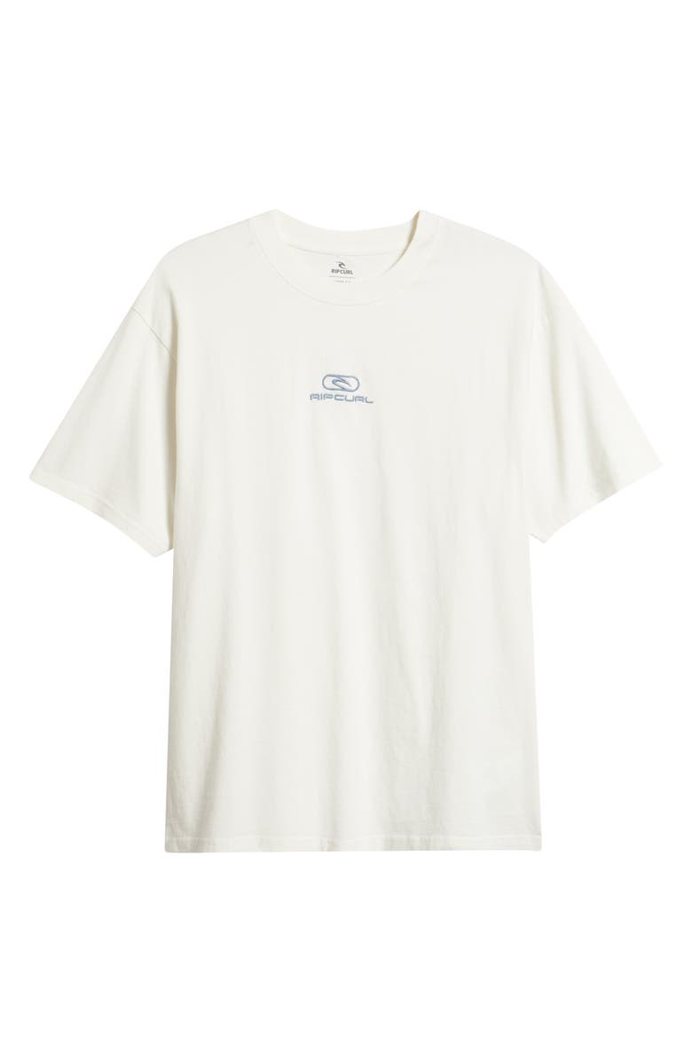 Rip Curl Pill Icon Embroidered Logo T-Shirt, Main, color, Bone