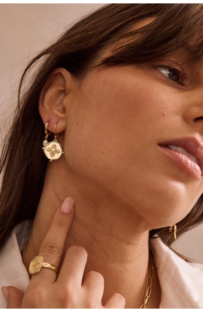 Murkani Sahara Small Earrings, Alternate, color, Yellow Gold