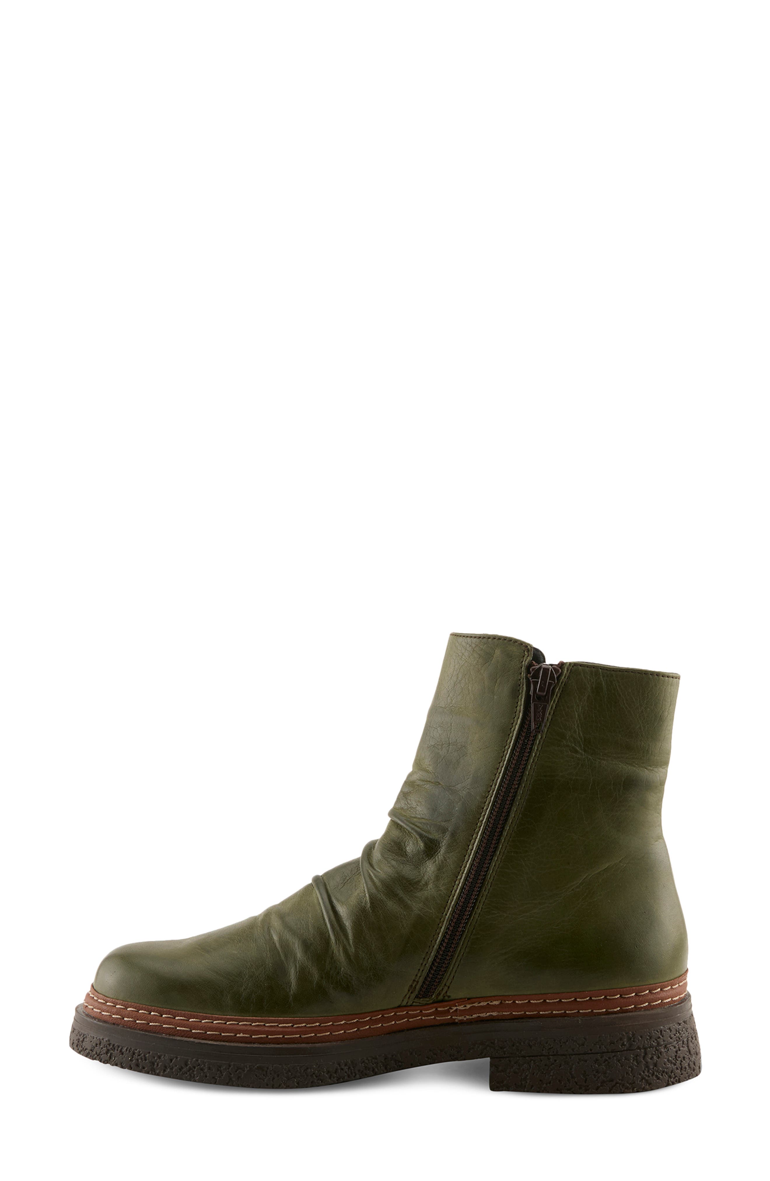 Bottina Leather Bootie, Alternate, color, OLIVE MULTI