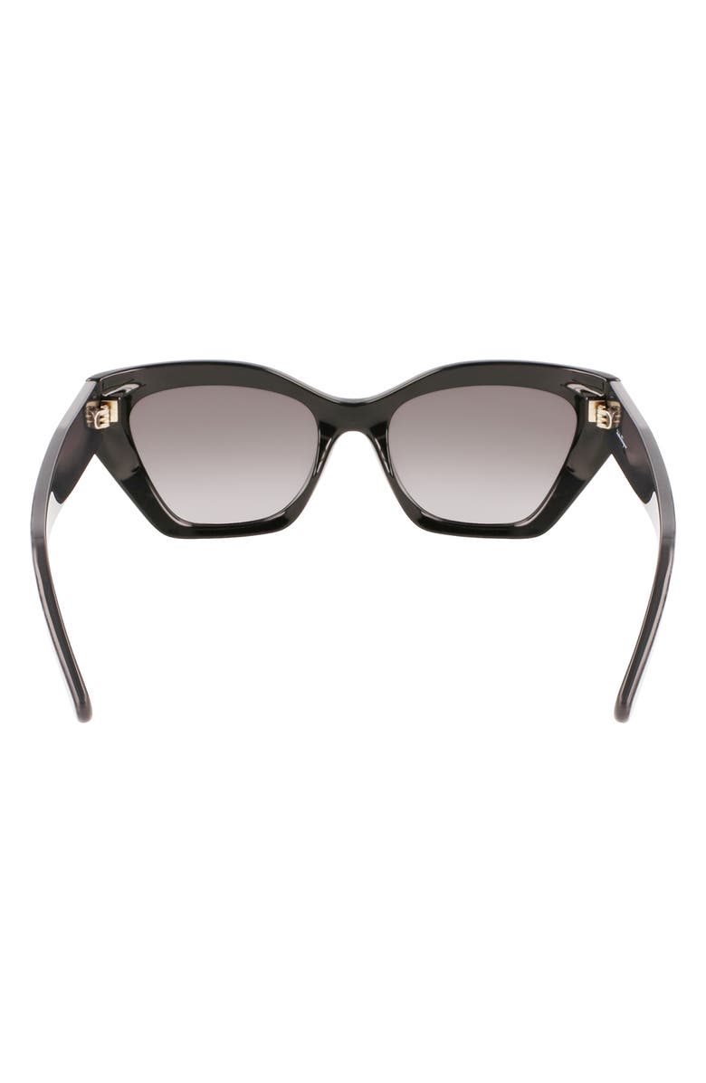 FERRAGAMO Gancini 54mm Rectangular Sunglasses, Alternate, color, 