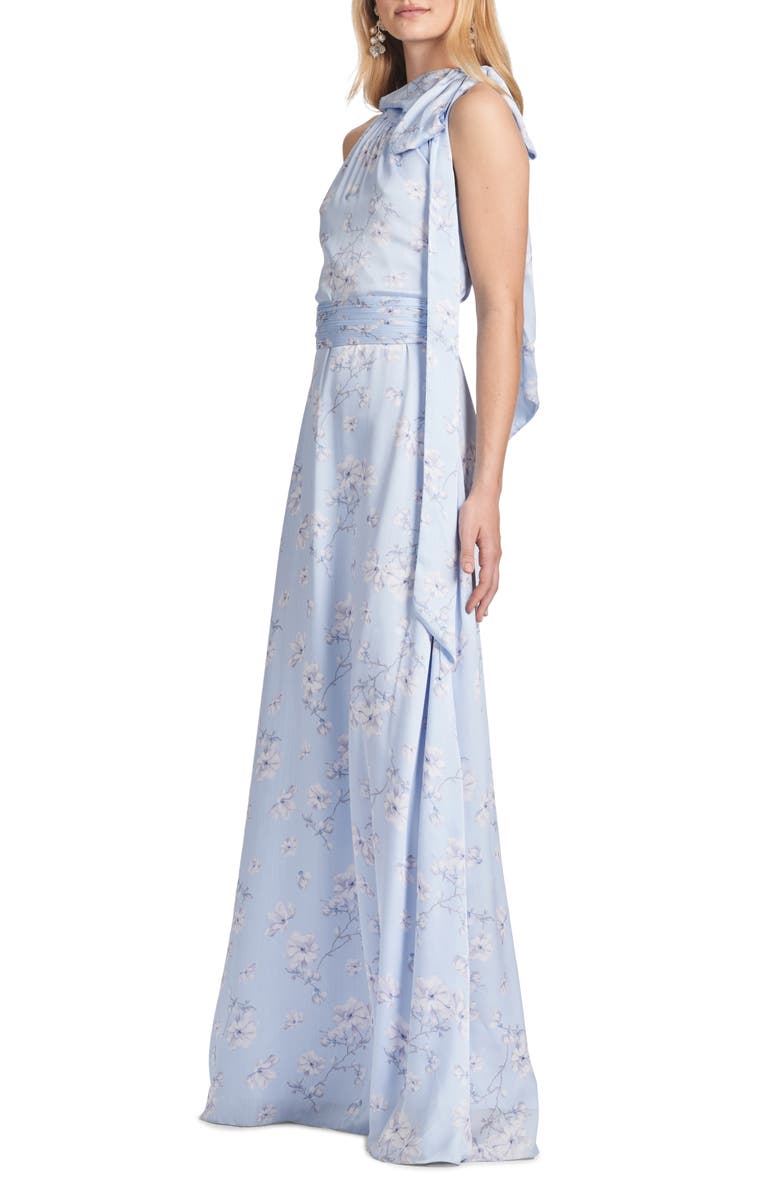 Sachin & Babi Kayla Floral Halter Gown, Alternate, color, 